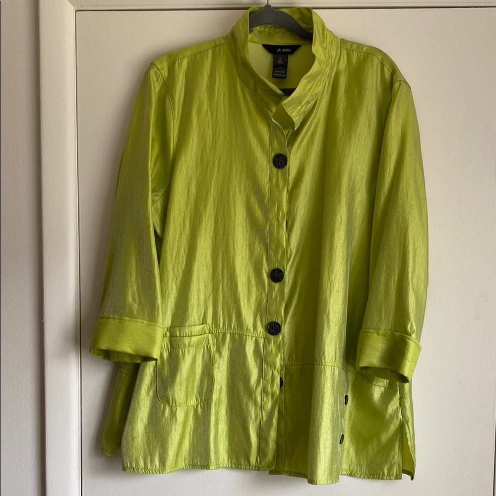 Ali Miles Green Blouse